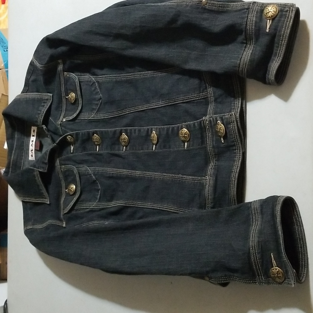 AMI Denim Jean Jacket Darl Wash Size Medium